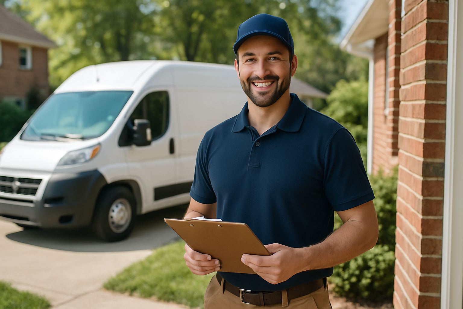Liberty Home Services professional bathroom remodeler contractor arriving at a home in Bridgeville, PA