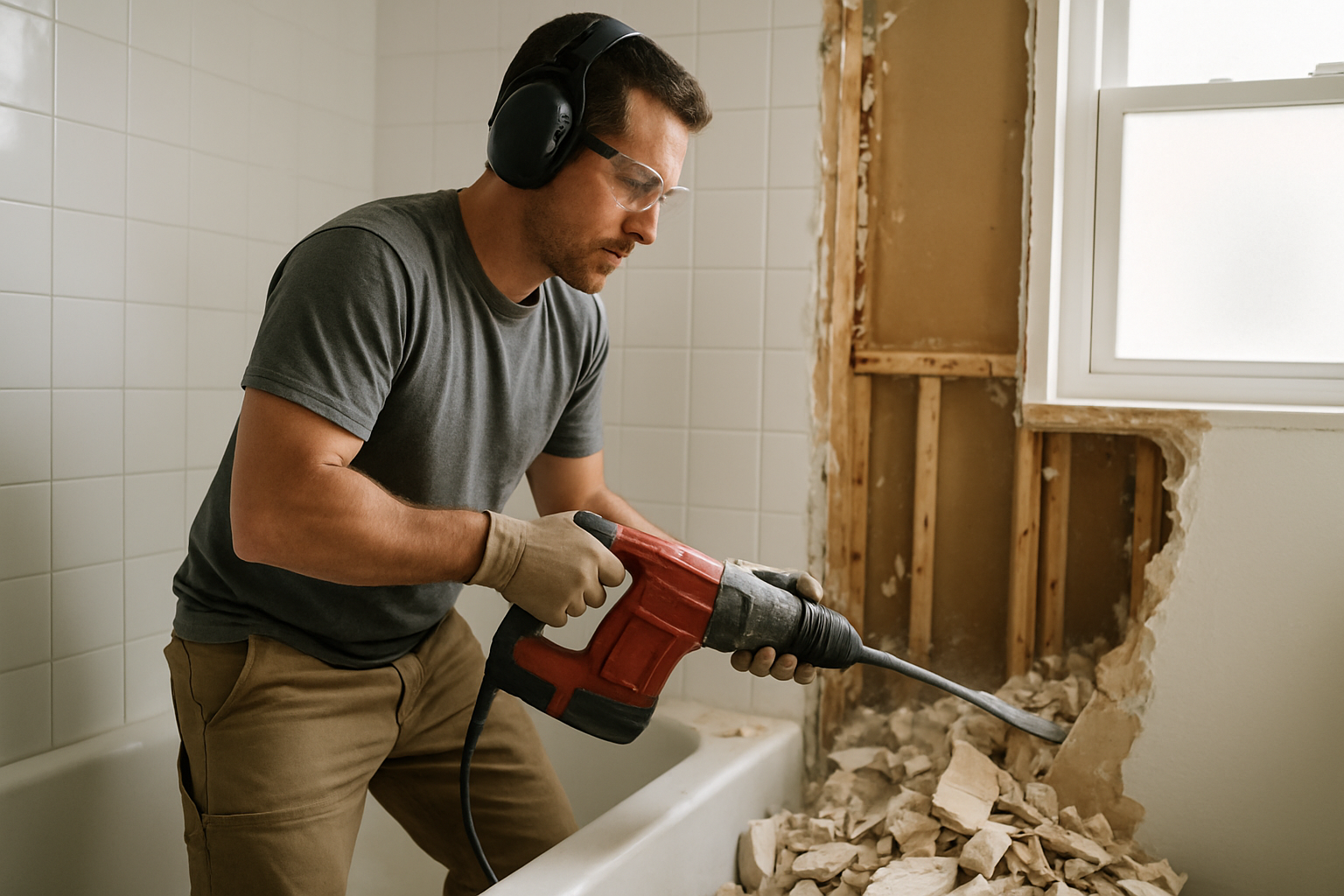 Liberty Home Services professional Bathroom Demolition service in Bridgeville, PA