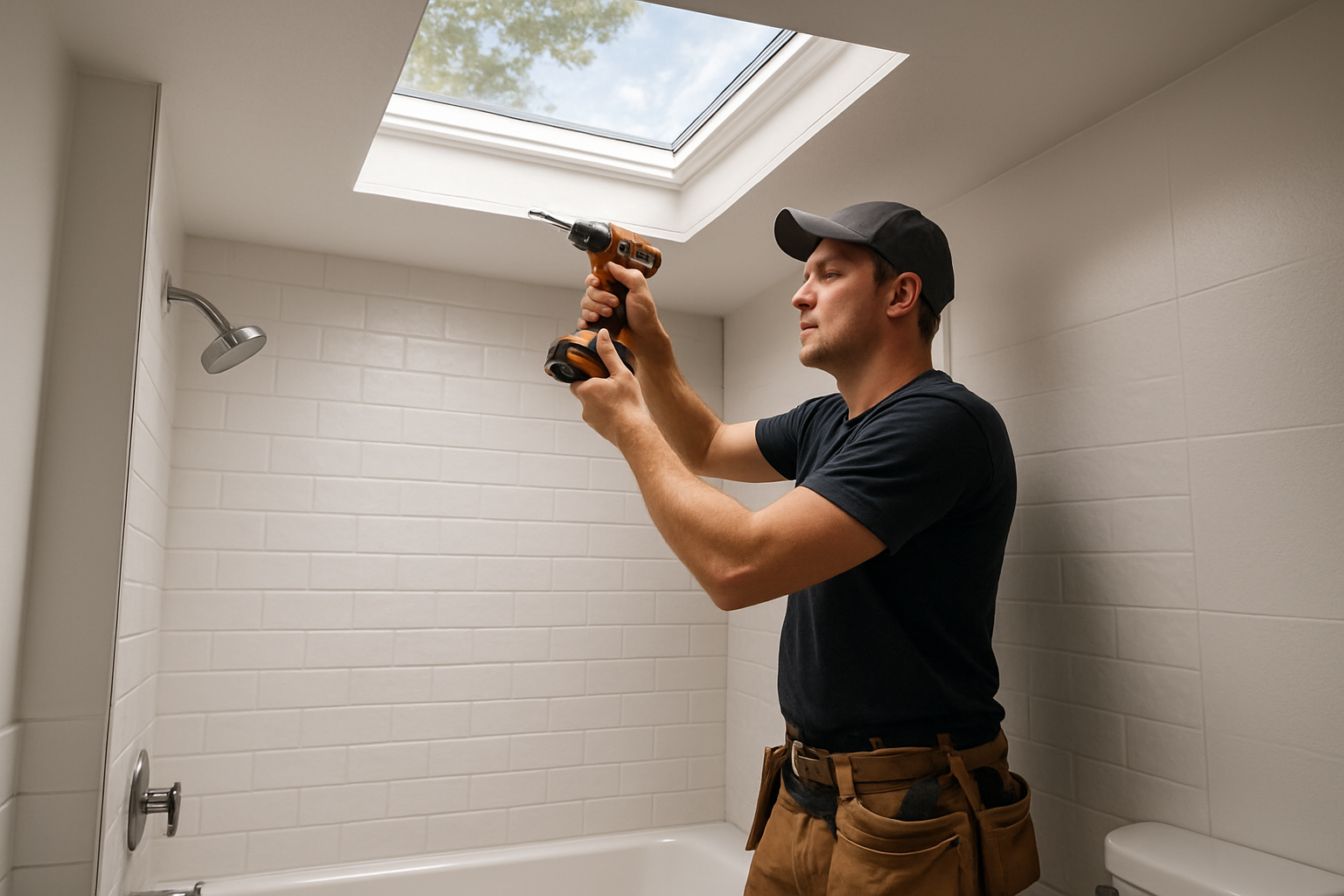 Bathroom Skylight Installation in Bridgemont