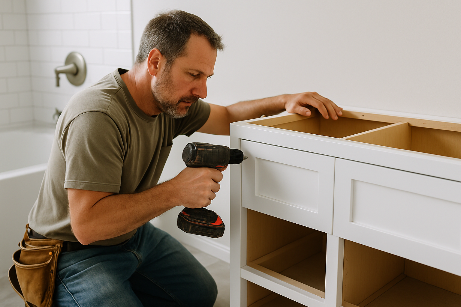 Liberty Home Services professional Custom Cabinet Installation service in Bridgeville, PA