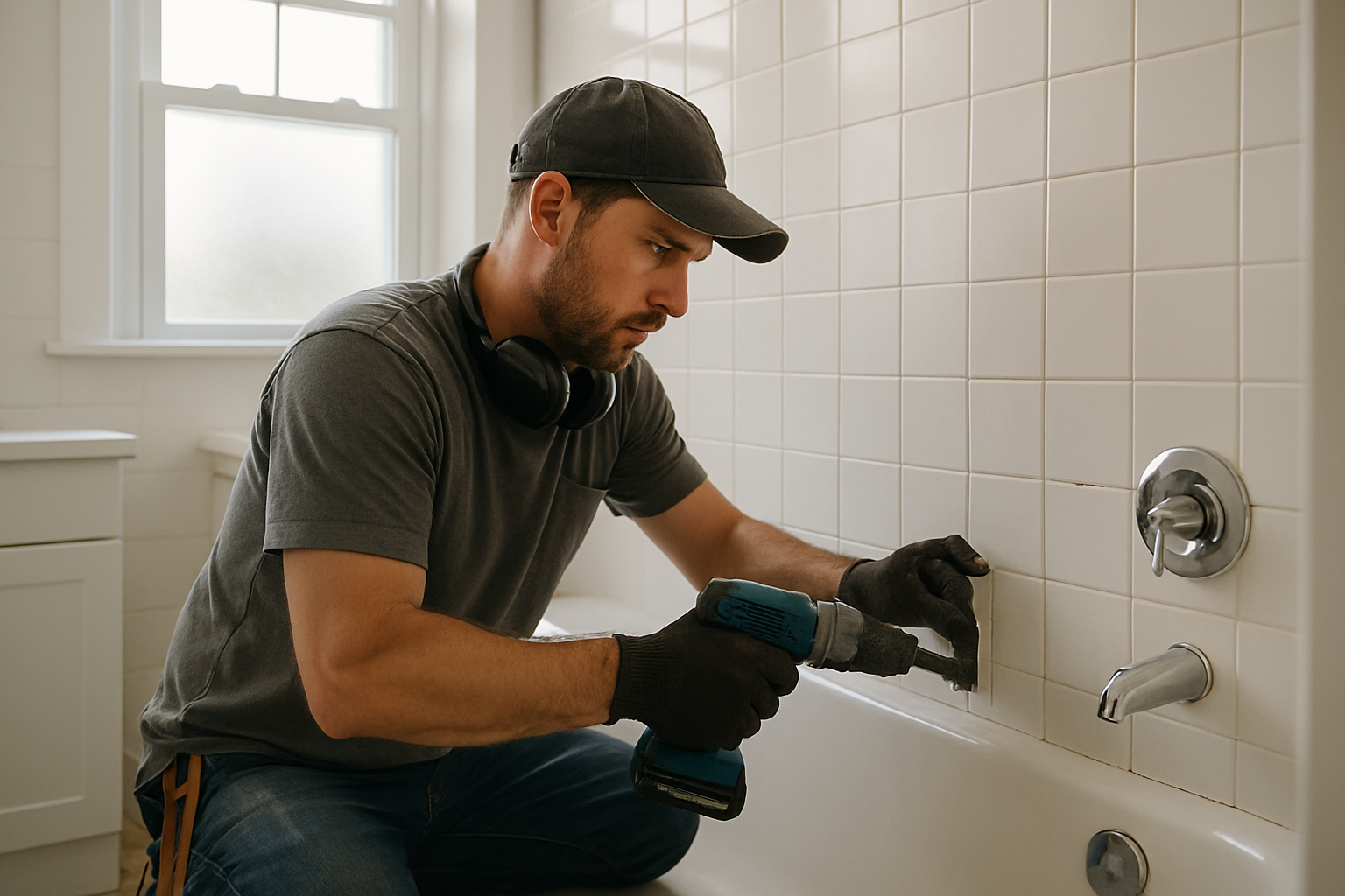 Liberty Home Services professional entire bathroom remodel service in Bridgeville, PA