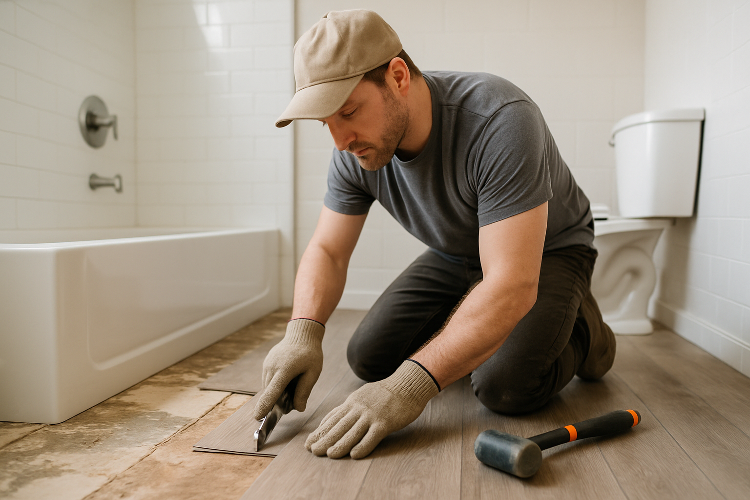 Bathroom Flooring Installation in Brooklyn