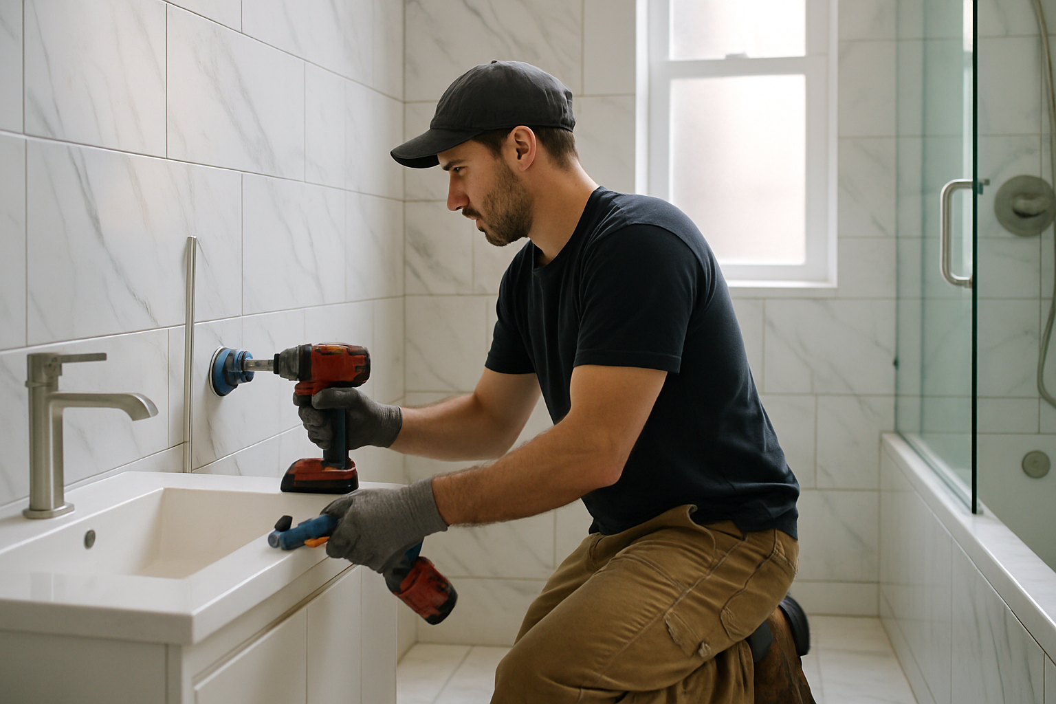 ESG Builders LLC professional Contemporary Bathroom Remodel service in Brooklyn, New York