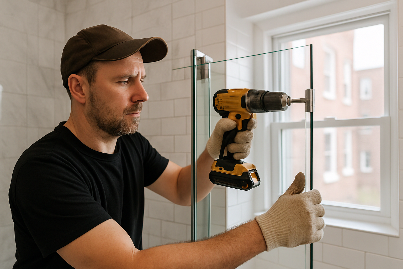 ESG Builders LLC professional Glass Shower Door Installation service in Brooklyn, New York