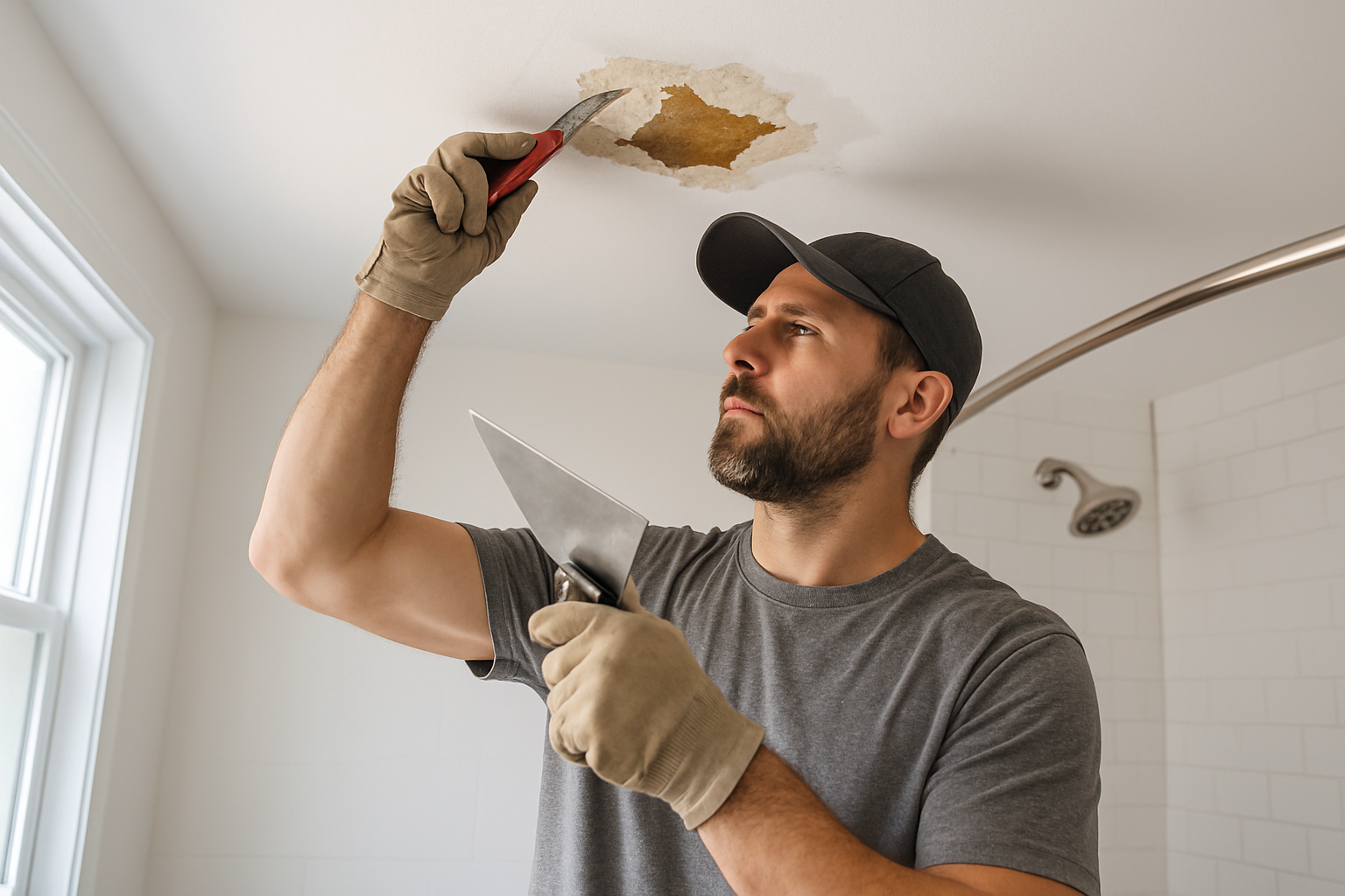 We Improve For You professional Bathroom Ceiling Repair service in Branford, CT