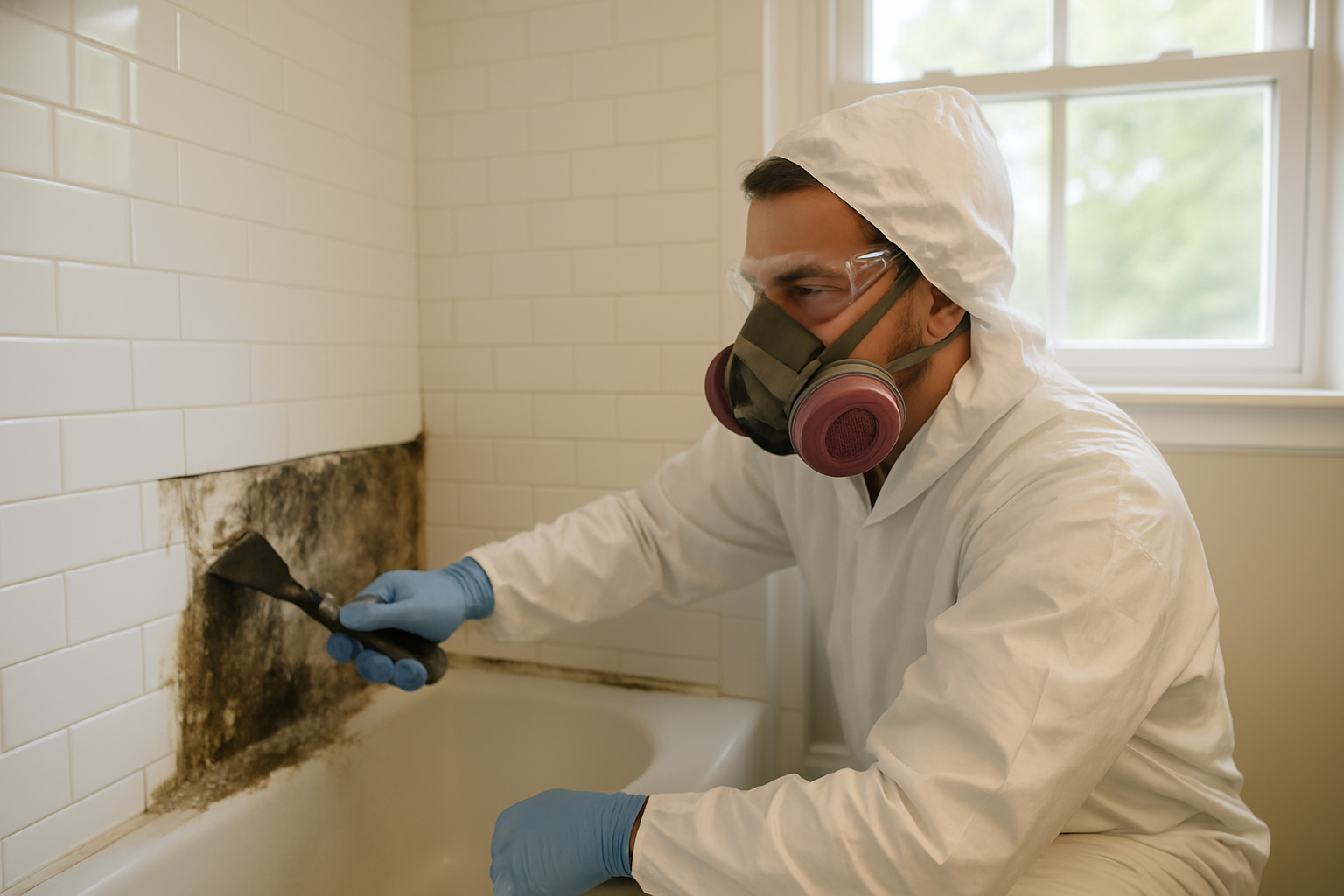 We Improve For You professional Bathroom Mold Remediation service in Branford, CT