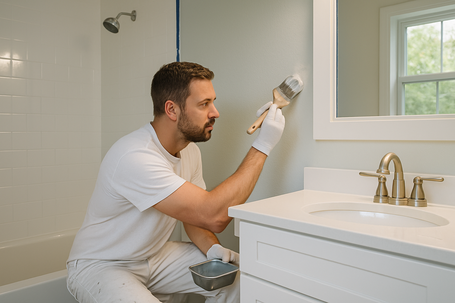 We Improve For You professional Bathroom Painting Services service in Branford, CT
