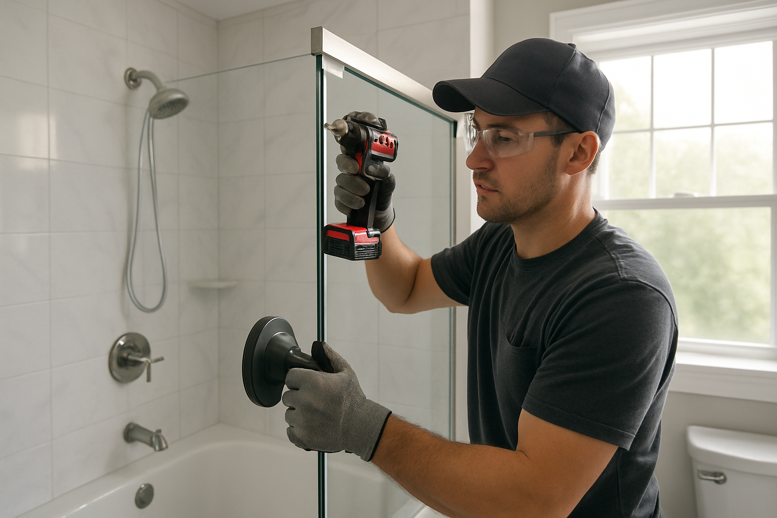 We Improve For You professional Bathroom Shower Door Installation service in Branford, CT