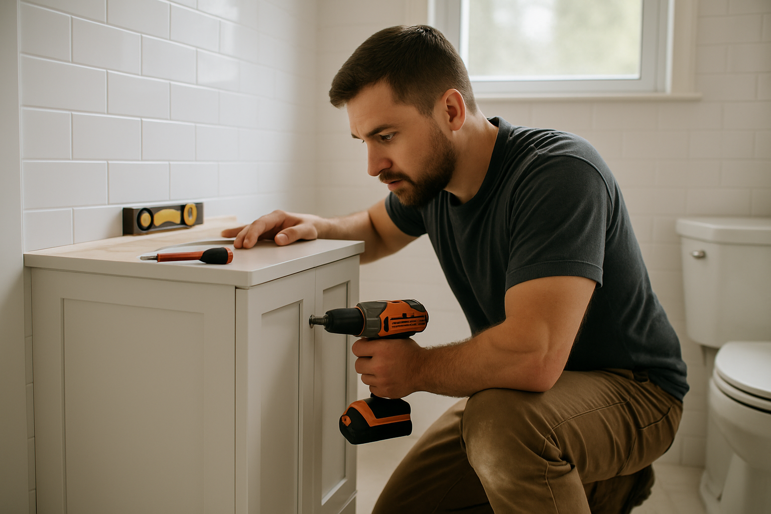 We Improve For You professional Bathroom Vanity Installation service in Branford, CT