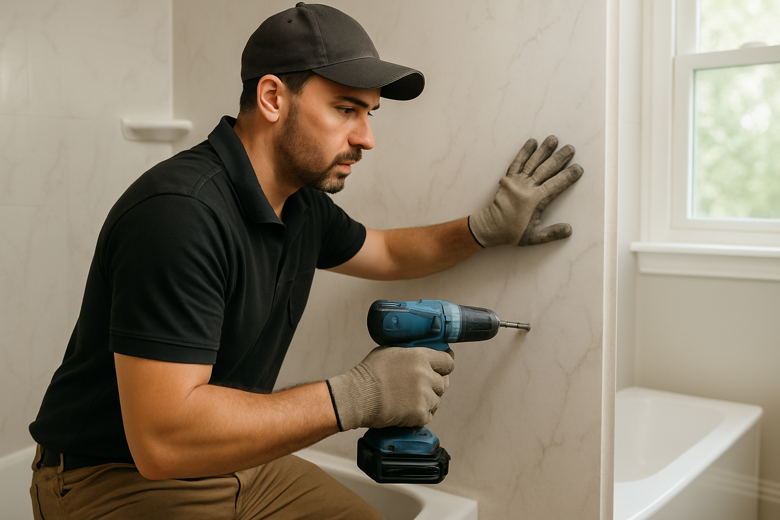 We Improve For You professional Bathroom Wall Panels service in Branford, CT