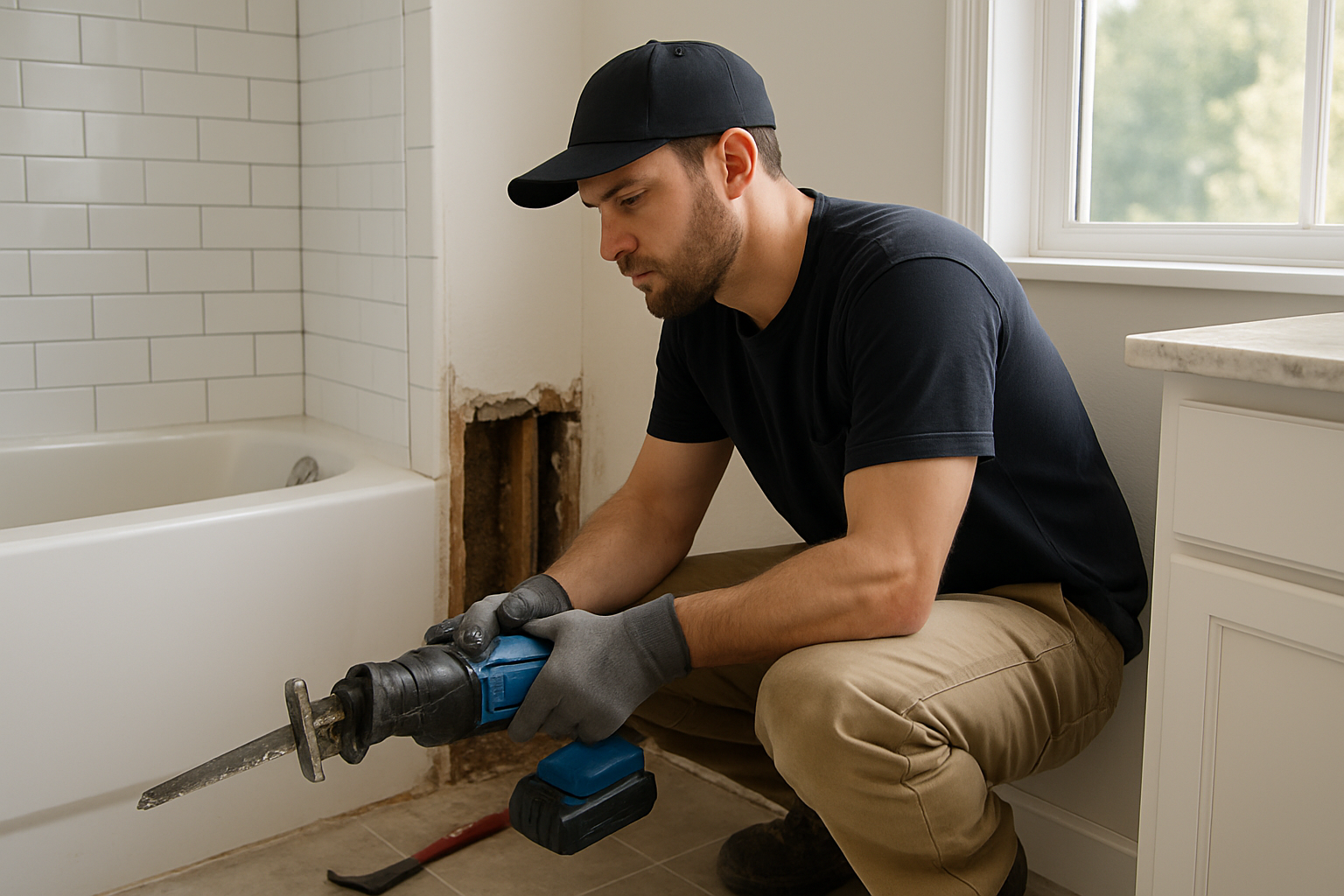 We Improve For You professional Bathroom Water Damage Restoration service in Branford, CT